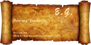 Berey Godvin névjegykártya